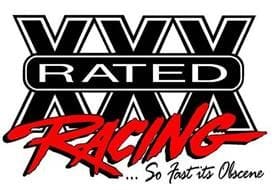 A logo for the website rated racing.